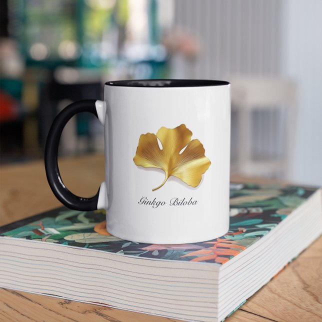 Herbal Life: Golden Ginkgo Biloba customisable Mug (Creator Uploaded)