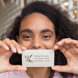 Herbal Life: Lavender, customisable  Business Card