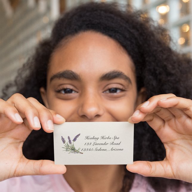 Herbal Life: Lavender, customisable  Business Card (Creator Uploaded)