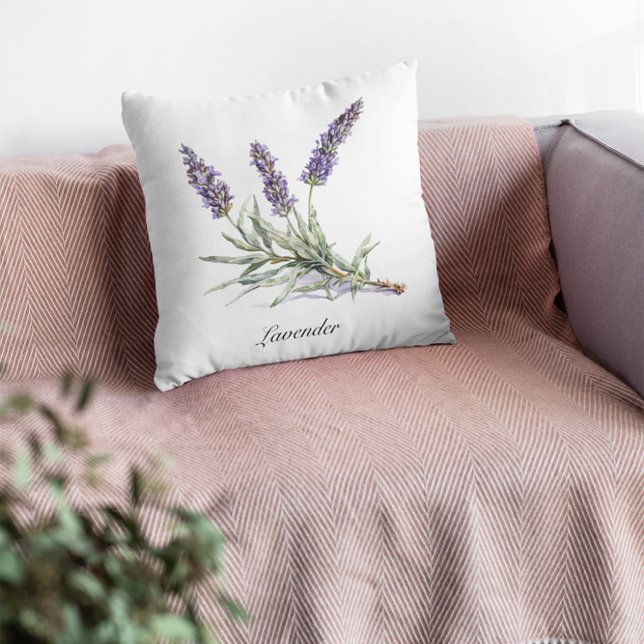 Herbal Life: Lavender, customisable  Cushion (Creator Uploaded)