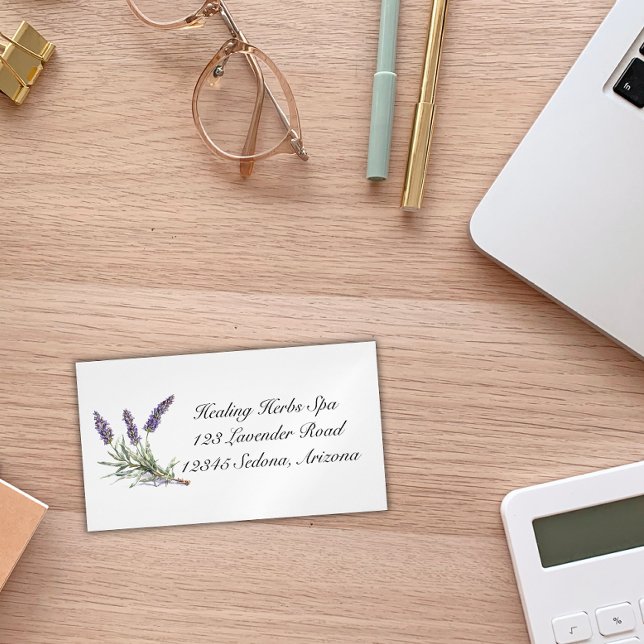 Herbal Life: Lavender, customisable  Magnetic Business Card (Creator Uploaded)