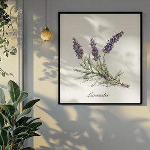 Herbal Life: Lavender, customisable  Poster