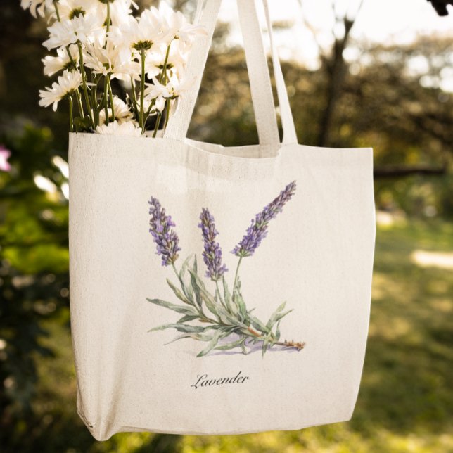 Herbal Life: Lavender, customisable  Tote Bag (Creator Uploaded)