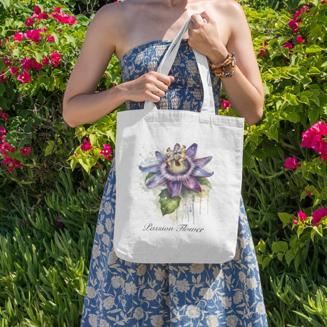 Herbal Life: passion flower  Tote Bag (Creator Uploaded)