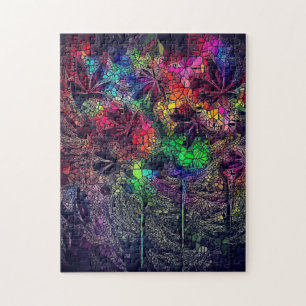 Herbal Mosaic Heart Jigsaw Puzzle