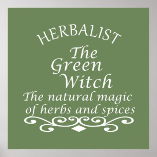 herbalist the green witch poster