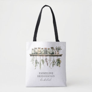 Herbalist Watercolor Tote Bag
