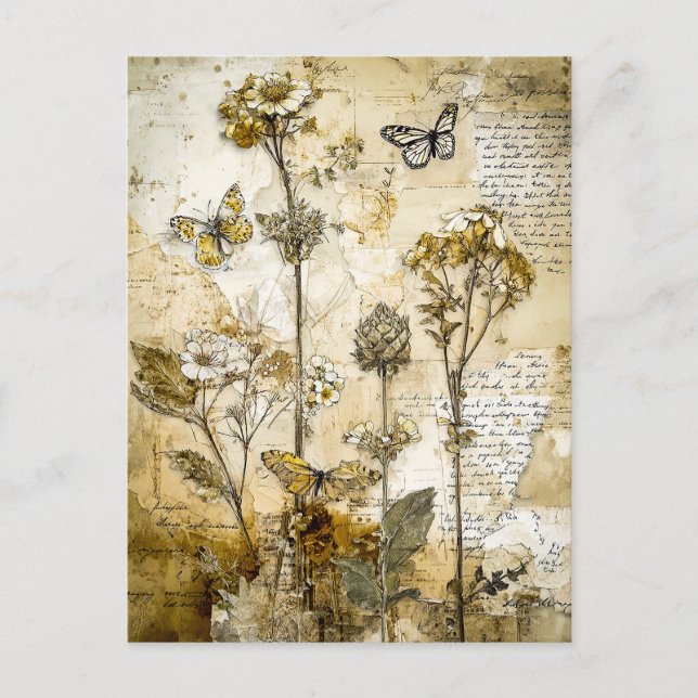 Herbarium of Forgotten Letters Postcard (Front)