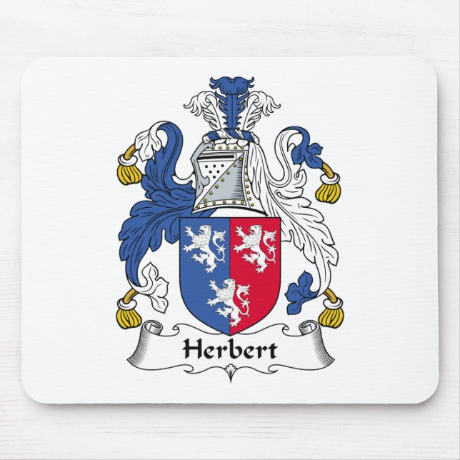 Herbert Family Crest Mouse Pad (Front)