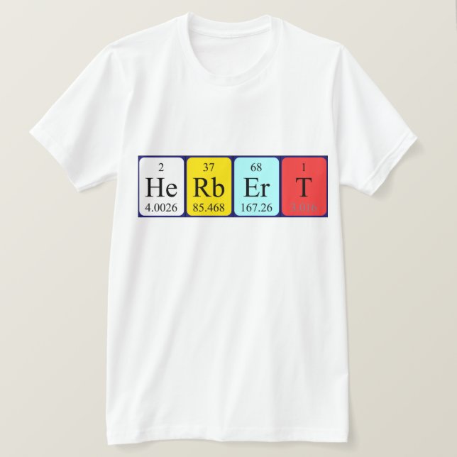 Herbert periodic table name shirt (Design Front)