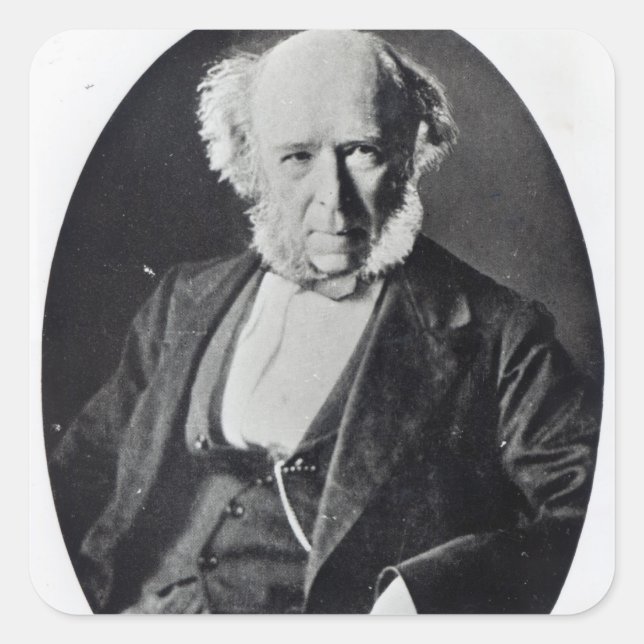 Herbert Spencer Square Sticker (Front)