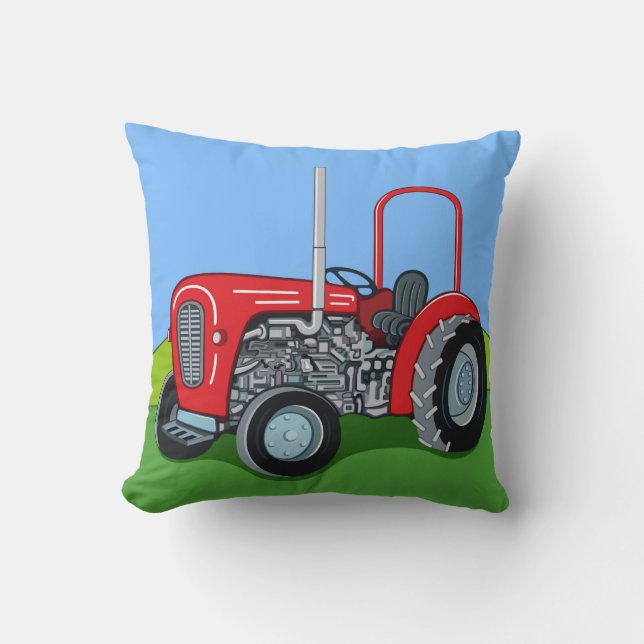 Herbert the Tractor Cushion (Front)