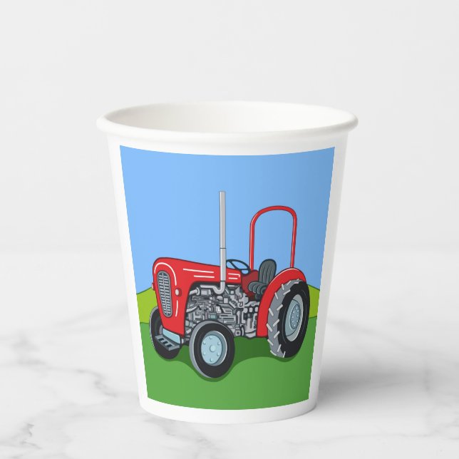 Herbert the Tractor Paper Cups (Front)