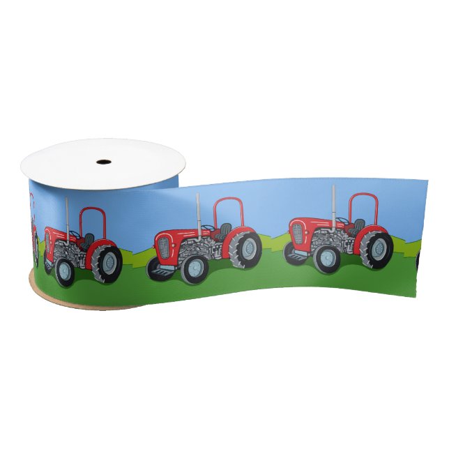 Herbert the Tractor Satin Ribbon (Spool)
