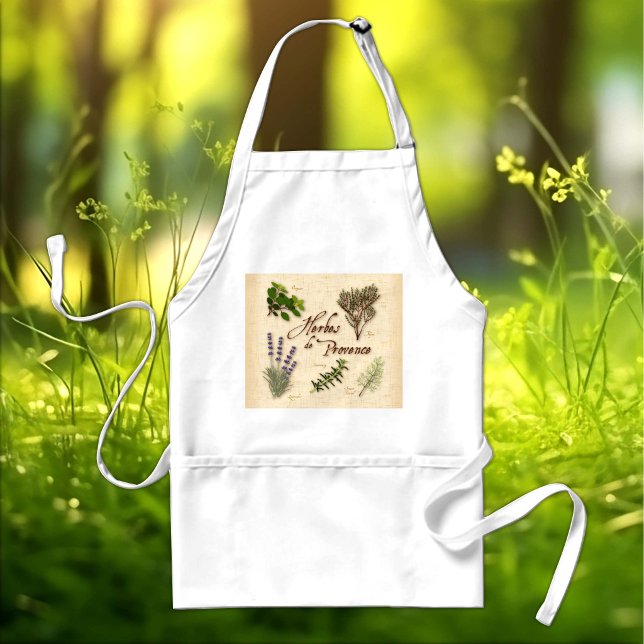 Herbes de Provence Apron (Herbes de Provence Apron. Cook with Rosemary, Thyme, Oregano, Lavender and Fennel.)