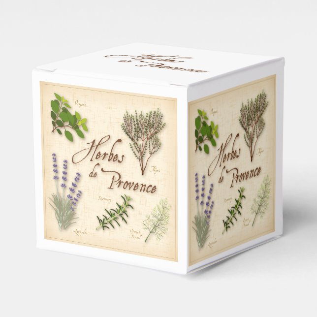 Herbes de Provence Favour Box (Front Side)