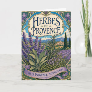 Herbes de Provence French Country Kitchen Card