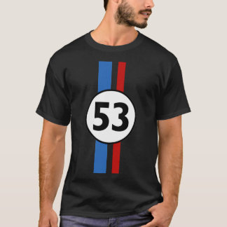 Herbie 53  Racing Car 1963 Circle Logo 2   T-Shirt