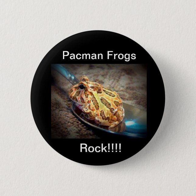 Herbie Baby Pacman Frog Button (Front)