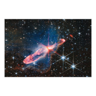 Herbig-Haro 46/47 (NIRCam Image) James Webb Photo Print