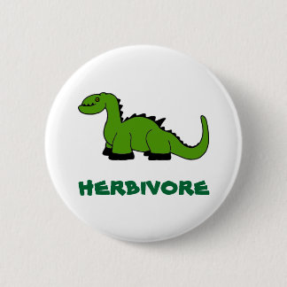 herbivore 6 cm round badge