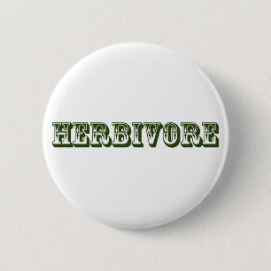 herbivore 6 cm round badge