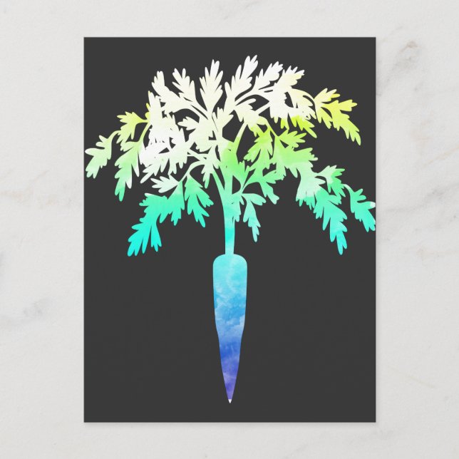 Herbivore Carrot Gift for Vegans and Vegetarians Postcard (Front)