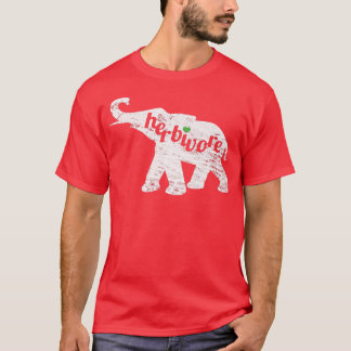 HERBIVORE Elephant Vegan ApparelPlantBased Eater D T-Shirt