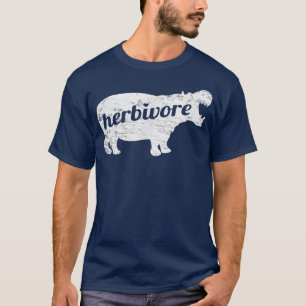 HERBIVORE Hippopotamus Vegan Vegetarian PlantBased T-Shirt