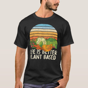 Herbivore Plant Based Vegetarian Food Retro Vegeta T-Shirt