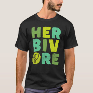 Herbivore Powered by plants Vegan Veganism Vegetar T-Shirt