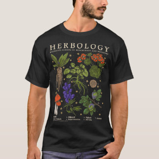 Herbology Herb Reference Grid T-Shirt