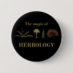 Herbology herbalism herbalist 6 cm round badge
