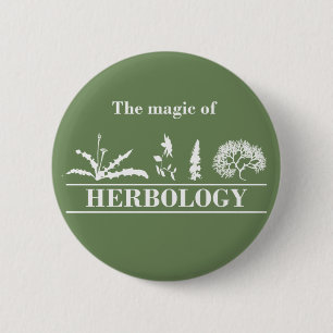Herbology herbalism herbalist 6 cm round badge