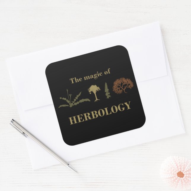 herbology square sticker (Envelope)