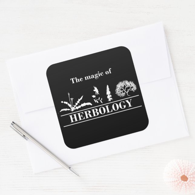 herbology square sticker (Envelope)