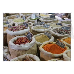 Herbs and spices at a french market