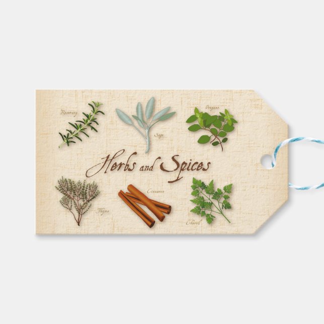 Herbs and Spices Gift Tag (Front (Horizontal))