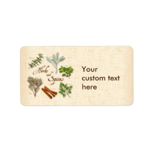 Herbs and Spices Labels