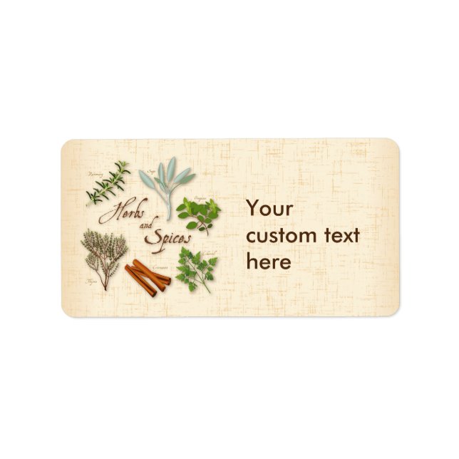 Herbs and Spices Labels (Front)