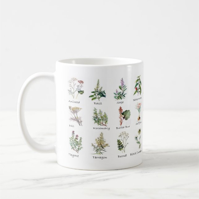 Herbs and Spices medley Coffee Mug (Left)