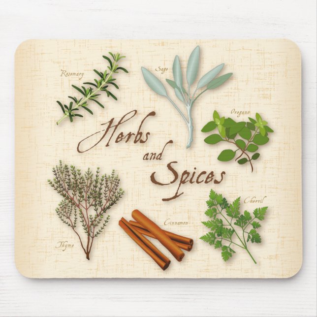 Herbs and Spices Mouse Pad (Front)