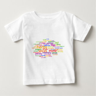 Herbs and Spices Wordle Baby T-Shirt