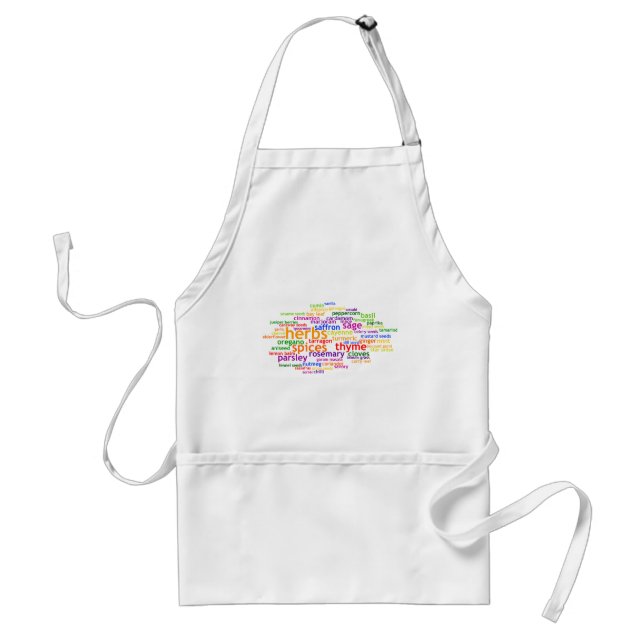Herbs and Spices Wordle Standard Apron (Front)