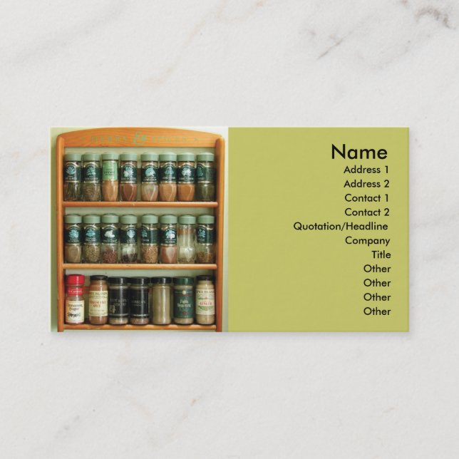 Herbs Business CXard Card (Front)