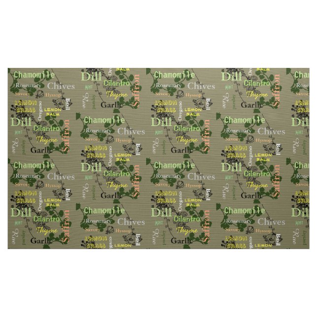 Herbs Fabric (Yard)