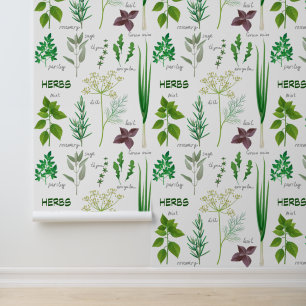 Herbs Herbal Design Wallpaper