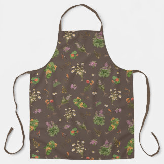 Herbs in Autumn apron. Apron