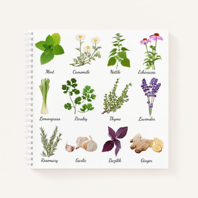 Herbs Recipe Notebooks (Front)