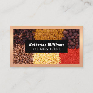 Herbs & Spices   Culinary Artist Business Card